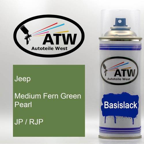 Jeep, Medium Fern Green Pearl, JP / RJP: 400ml Sprühdose, von ATW Autoteile West.